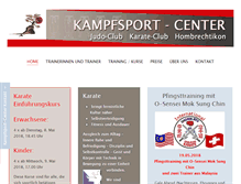 Tablet Screenshot of kampfsport-center.ch